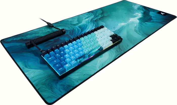 Sharkoon Skiller SGK50 S3 Ultimate Set, PBT, blau/schwarz, LEDs RGB, hot-swap, Gateron G Pro 3.0 YELLOW, USB, DE