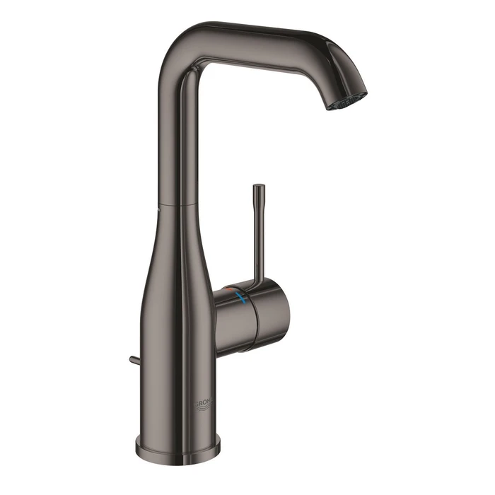 Grohe Essence Einhand-Waschbeckenarmatur 1/2" L-Size mit Ablauffernbedienung hard graphite