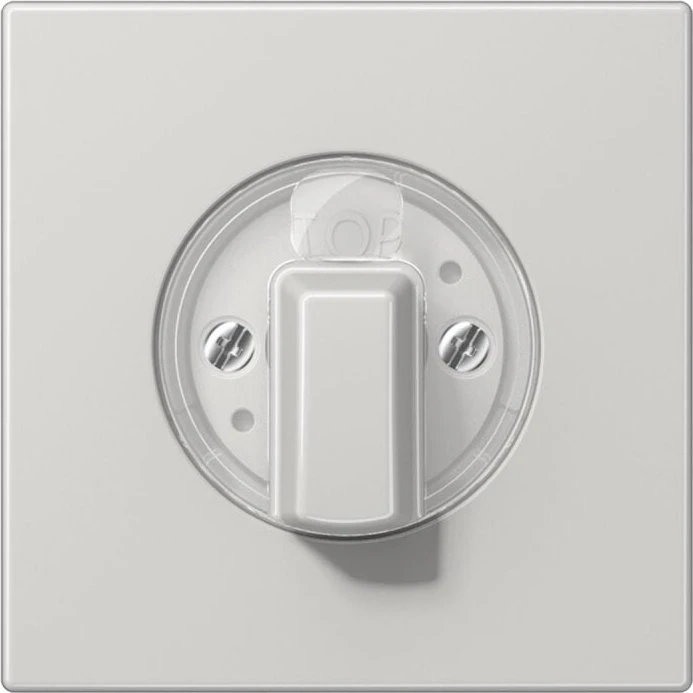 Jung Abdeckung für Drehschalter 1fach, Duroplast, Serie LS, lichtgrau