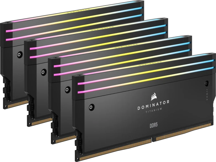 Corsair Dominator Titanium RGB schwarz UDIMM 64GB Kit, DDR5-6000, CL36-36-36-76