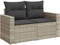 vidaXL Gartensofa 2-Sitzer mit Kissen Vorschaubild