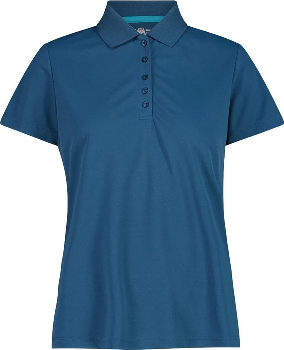 CMP Einfarbiges Pique Poloshirt kurzarm night (Damen)