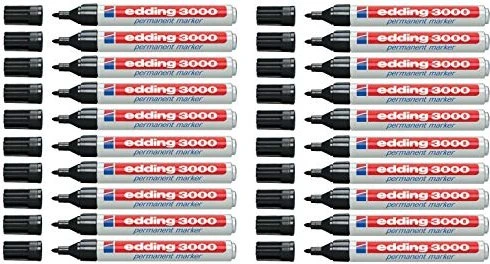 edding 3000 Permanentmarker schwarz, 20er-Pack