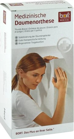 Bort Medical Soft Daumenschiene kurz schwarz, 1 Stück