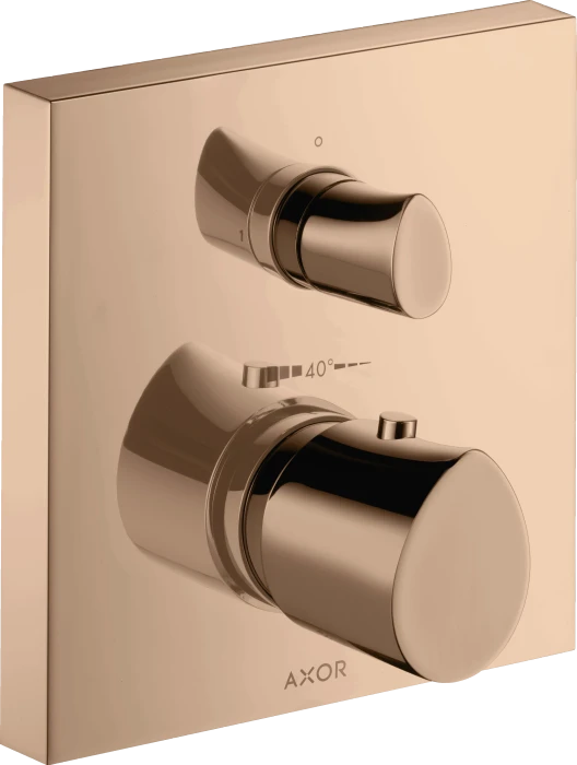 Hansgrohe AXOR Starck Organic Thermostat Unterputz mit Absperrventil polished red gold