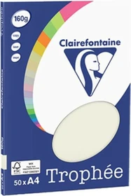 Clairefontaine Trophée Universalpapier matt lichtgrau, A4, 160g/m², 100 Blatt