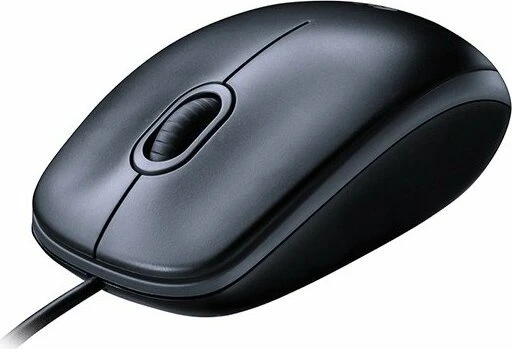 Logitech M100 V2 Refresh Optical Mouse dunkelgrau, USB
