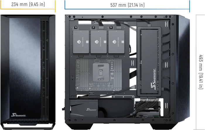 Seasonic Syncro Q704, Glasfenster, 650W ATX