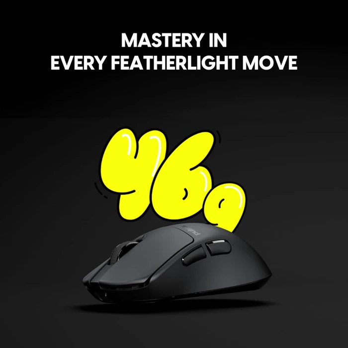 Pulsar Gaming Gears X3 CrazyLight Medium Wireless Jet Black, USB