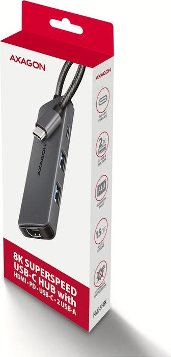 Axagon 5in1 Hub, USB-C 3.0 [Stecker]