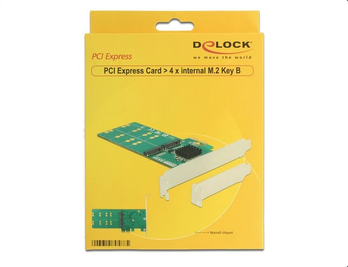 DeLOCK PCIe -> 4x M.2 SATA