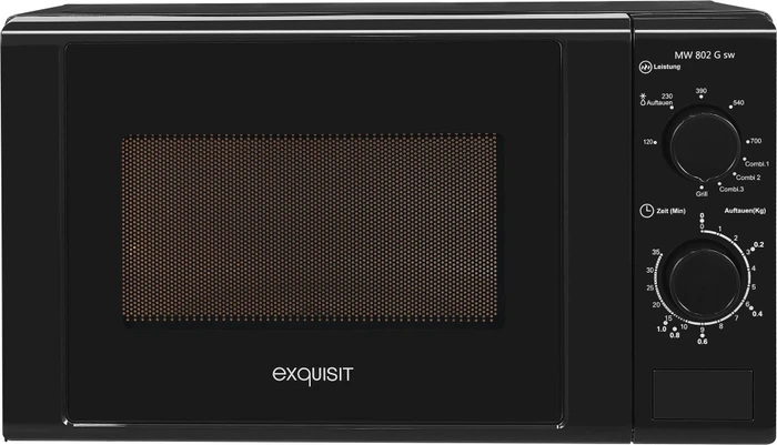 Exquisit MW802G Mikrowelle mit Grill schwarz