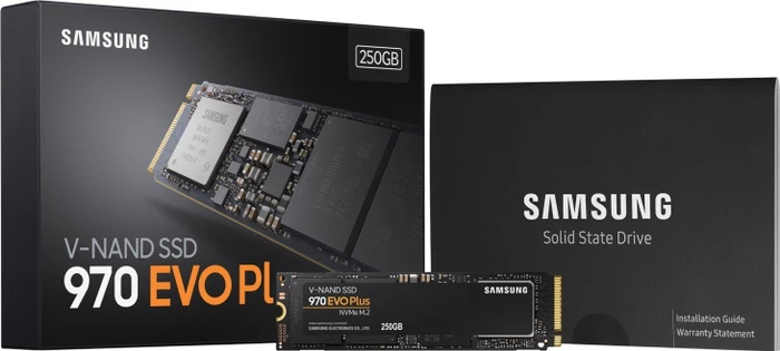 Samsung SSD 970 EVO Plus 250GB, M.2 2280 / M-Key / PCIe 3.0 x4