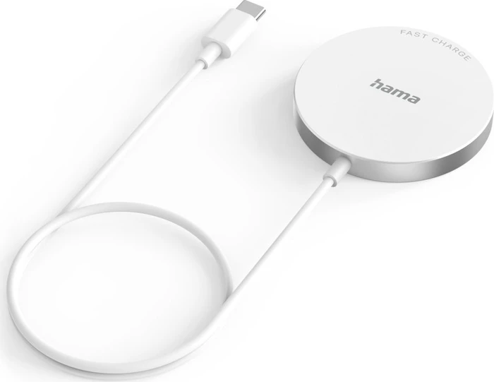 Hama Wireless Charger MagCharge FC15 15W kabellos für Apple iPhone weiß