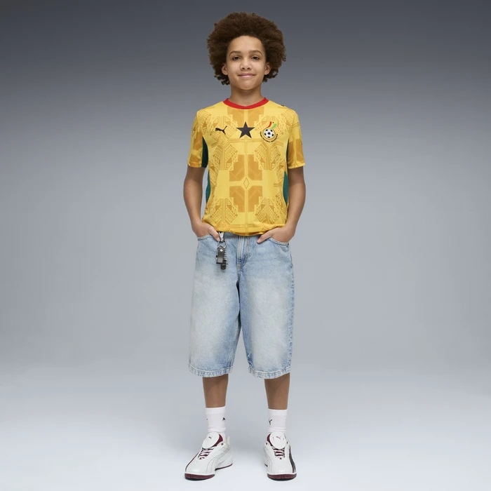 Puma FIFA WM 2026 Ghana Auswärtstrikot sunny yellow/archive yellow (Junior)