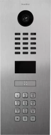DoorBird D2101KV IP Video Türstation mit 1 Ruftaste, Keypad Modul, Edelstahl V2A, gebürstet