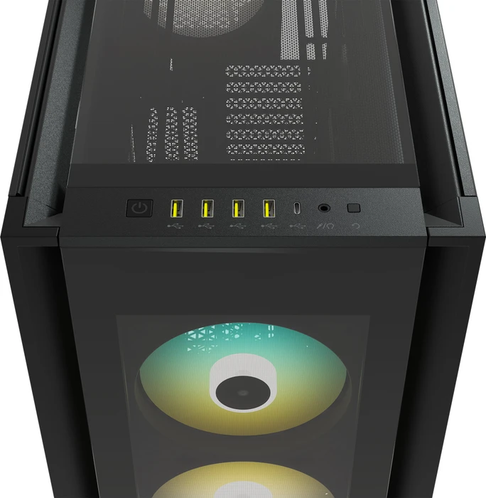Corsair iCue 7000X RGB, schwarz, Glasfenster