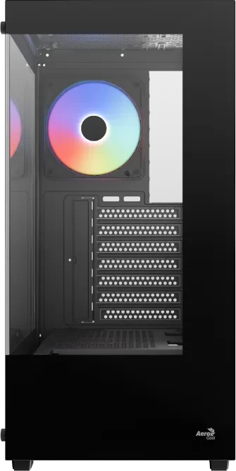 AeroCool Pivot Black, inkl. 3x Lüfter, Lüfter LED ARGB, Glasfenster