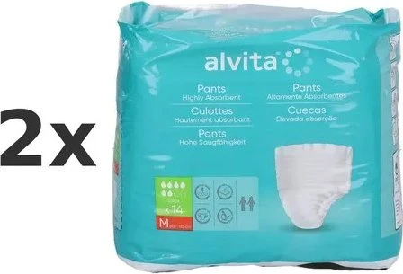 Alvita Inkontinenz Pants super Schutzhose Größe M, 14 Stück