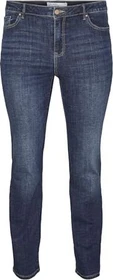 Vero Moda Flash Mid Rise Straight Jeans dark blue denim (Damen)