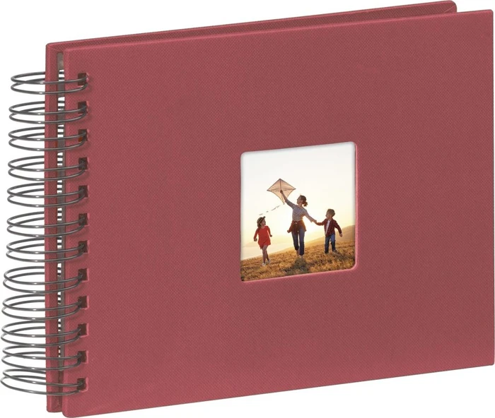 Hama Spiralalbum Fine Art 24x17 / 50 schwarze Seiten rot
