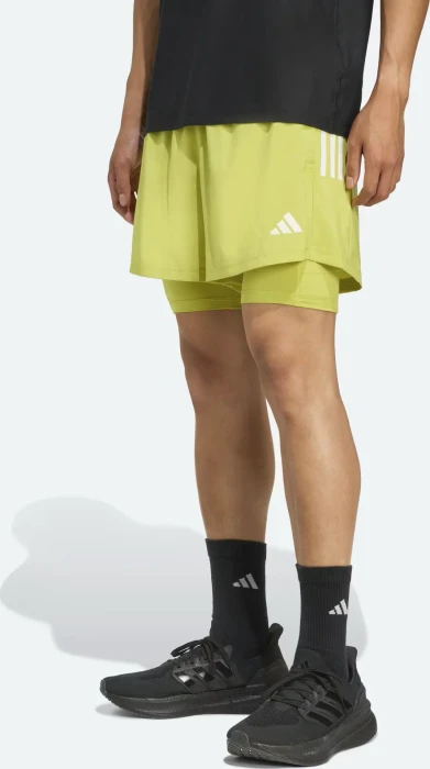 adidas Own The Run Climacool 2in1 Laufhose kurz preloved lime (Herren)