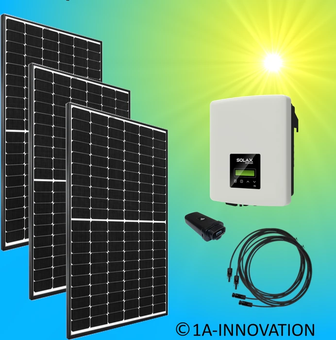 1A-Innovation SolaX Power X1 Mini G3 1.1-S-D + Solarmodul 405W, 1.1kW, 1.22kWp