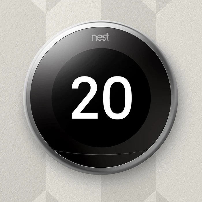 Nest Learning Thermostat, 3. Generation, Edelstahl silber