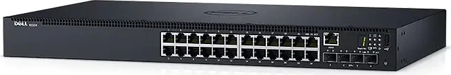 Dell EMC Networking N Series PowerSwitch N1500 Rackmount Gigabit Managed Switch, 48x RJ-45, 4x SFP+, 570W PoE+