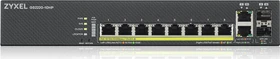 Zyxel GS2220 Desktop Gigabit Managed Switch, 8x RJ-45, 2x RJ-45/SFP, 180W PoE+ (GS2220-10HP-EU0101F)