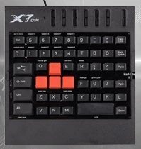 A4Tech X7 G100 Gaming Keyboard, schwarz, USB
