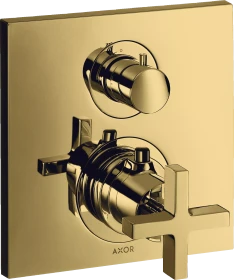 Hansgrohe Axor Citterio Thermostat mit Ab- und Umstellventil b polished gold optic