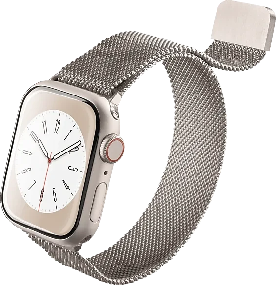 Cellularline Steel Band für Apple Watch 38mm/40mm/41mm beige