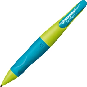 STABILO EASYergo Druckbleistift HB 1.4mm graphit, aquamarin/limettengelb, Rechtshänder, 3 Minen