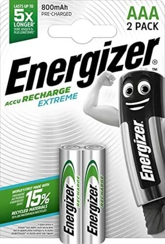 Energizer Accu Recharge Extreme Micro AAA NiMH Akku 800mAh, 2er-Pack