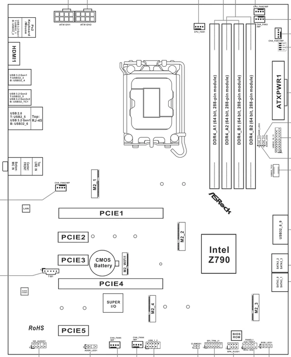 ASRock Z790 PG Lightning D4 (Intel 1700)