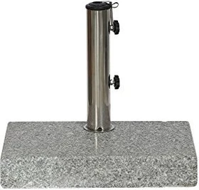 Siena Garden Sonnenschirmständer Granit eckig 25kg 45x45cm grau