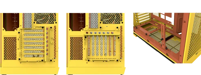 Thermaltake View 390 Air Butter Caramel, gelb, Glasfenster