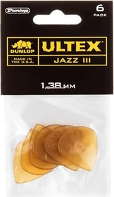 Dunlop Ultex Jazz III Pick, 1.38mm, 6-Pack