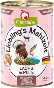 GranataPet Liebling's Mahlzeit Lachs & Pute, 2.40kg (6x 400g)