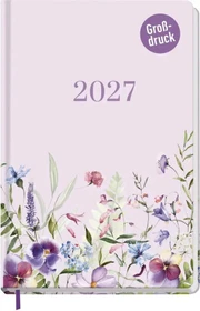 Häfft Wochenkalender Blütentraum 2027, A5, Hardcover, 80 Blatt
