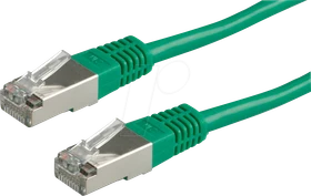 Roline / Secomp Patchkabel, Cat5e, F/UTP, RJ-45/RJ-45, 5m, grün