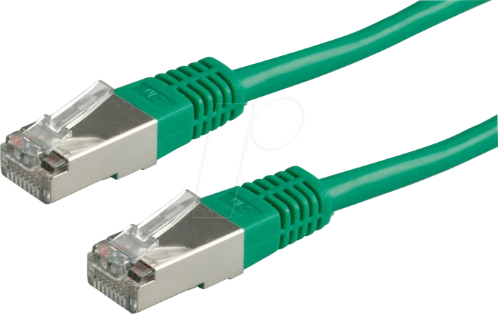 Roline / Secomp Patchkabel, Cat5e, F/UTP, RJ-45/RJ-45, 5m, grün