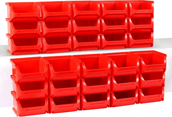 Allit ProfiPlus Box 1 Sichtbox rot
