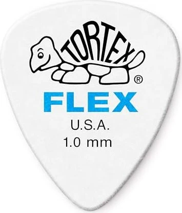 Dunlop Tortex Flex Pick, 1.0mm, 12-Pack