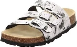 Superfit Fussbettpantoffel Sandale weiß/mehrfarbig (Junior)