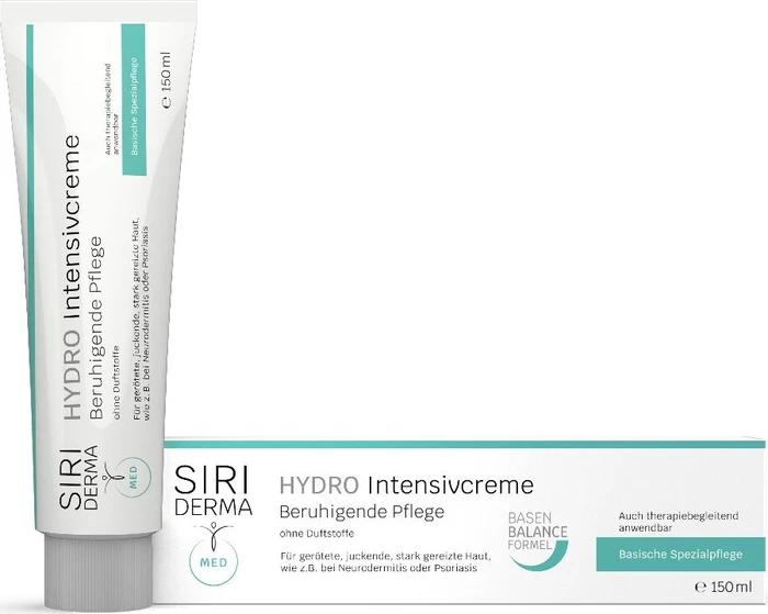 Siriderma Hydro Intensivcreme Beruhigende Pflege ohne Duftstoffe, 150ml