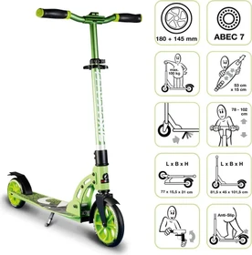 Six Degrees Aluminium Scooter 180/145mm grün