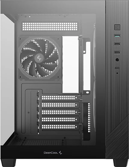 DeepCool CG330 3F Black, Glasfenster