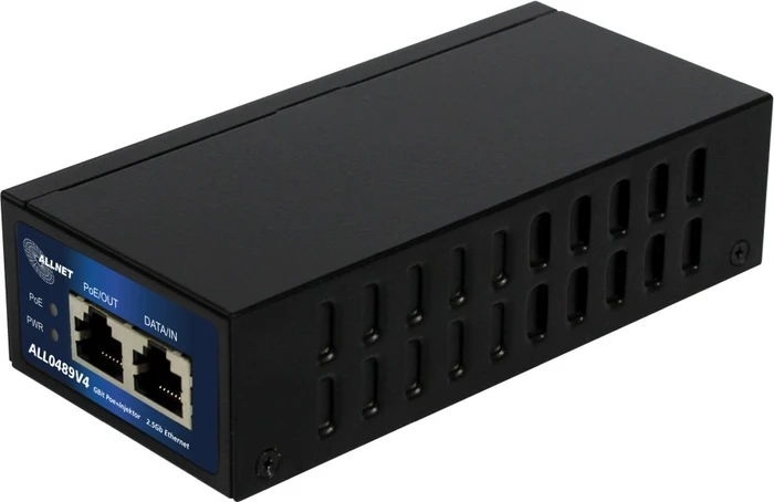 Allnet Desktop 2.5G PoE-Injektor, 2x RJ-45, 30W PoE+